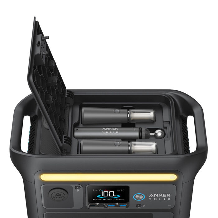 Anker SOLIX C800X 768Wh/1200W Portable Power Station w/ Embedded Camping Light - Image 9