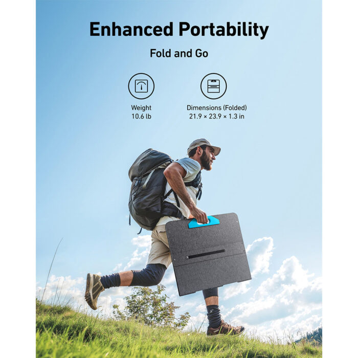 Anker SOLIX PS100 100 Watt Portable Solar Panel - Monocrystalline, IP67 Waterproof - Image 4