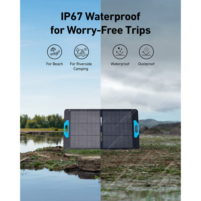 Anker SOLIX PS100 100 Watt Portable Solar Panel - Monocrystalline, IP67 Waterproof - Image 5