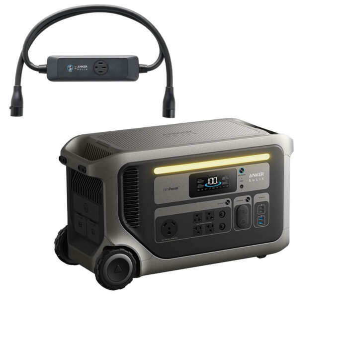 Anker SOLIX F3000 2 3072Wh Portable Power Station w/ Double Voltage Hub