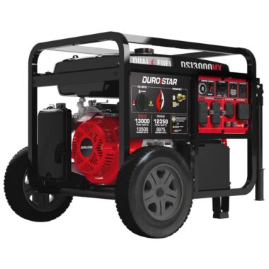 DuroStar DS13000MX 13,000W/10,500W 500cc Electric Start Dual Fuel Portable Generator w/ CO Alert