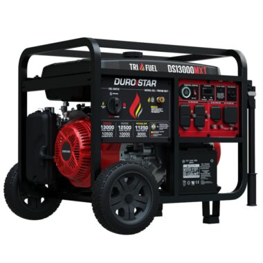 DuroStar DS13000MXT 13,000W/10,500W 500cc Electric Start Tri Fuel Portable Generator w/ CO Alert