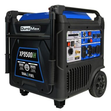 DuroMax XP9500iH 9,500 Watt Portable Dual Fuel Inverter Generator - Quiet, Low THD