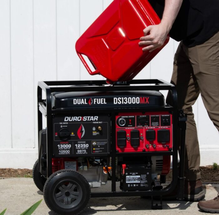 DuroStar DS13000MX 13,000W/10,500W 500cc Electric Start Dual Fuel Portable Generator w/ CO Alert - Image 11
