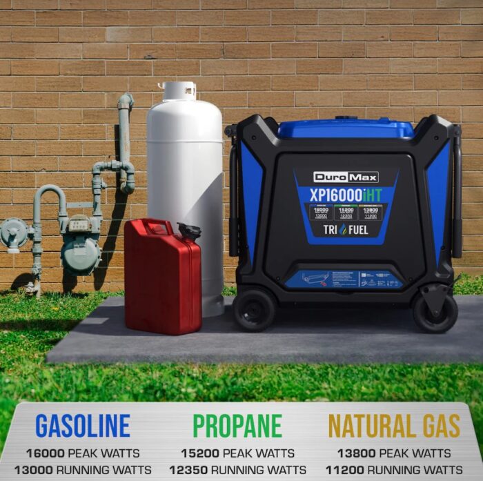DuroMax XP16000iHT 16,000 Watt Tri Fuel Portable Inverter Generator - Quiet, Low THD - Image 5