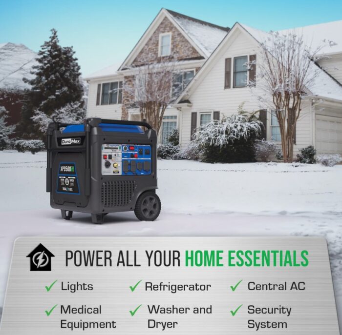 DuroMax XP9500iH 9,500 Watt Portable Dual Fuel Inverter Generator - Quiet, Low THD - Image 6