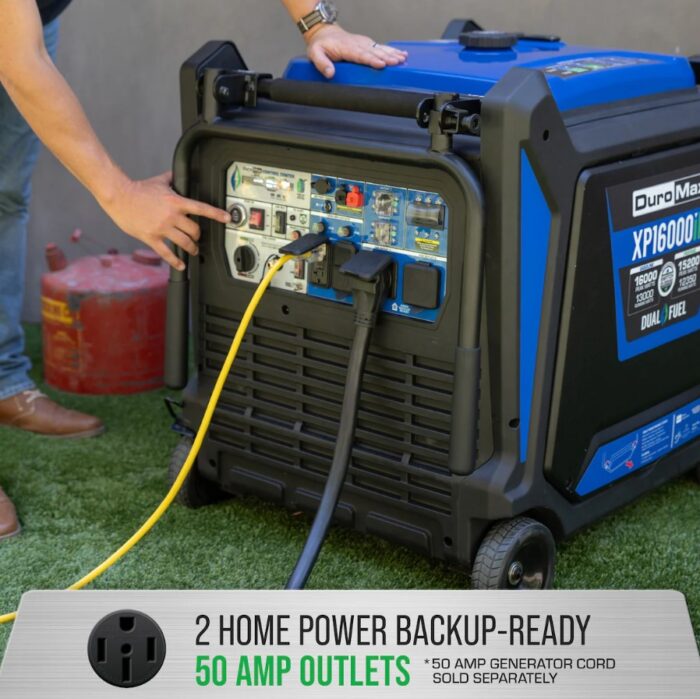 DuroMax XP16000iH 16,000 Watt Dual Fuel Portable Inverter Generator - Quiet, Low THD - Image 9