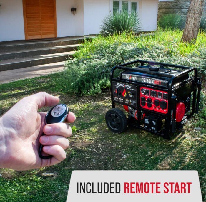 DuroStar DS13000MXT 13,000W/10,500W 500cc Electric Start Tri Fuel Portable Generator w/ CO Alert - Image 7